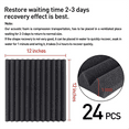 thumbnail image 2 of 24 Pack Acoustic Foam Panels 1 X 12 X 12inch Soundproofing Noise Cancelling Wedge Panels for Home Office Recoding Studio, 2 of 7