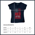 thumbnail image 7 of Remember Everyone Deployed Women's V-Neck T-shirt Until They All Come Home RED Friday Military US Flag American Patriot Tee, 7 of 7