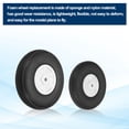 thumbnail image 4 of Uxcell RC Airplane Wheels Set, 1.5"/2.5" Dia RC Airplane Aircraft Rubber Foam Wheel Replacement for DIY Model Plane Aircraft Helicopter Pack of 4, 4 of 7