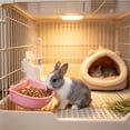 thumbnail image 4 of Hanging Automatic Water Feeder Food Bowl Set for Rabbits Cats Small Pet Cage Mount Drinking Eating No Spill Detachable Bowl Supplies, 4 of 6