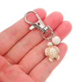 thumbnail image 4 of Turquoise Turtle Keychain Charm for Decoration White Metal Animal Accessory, 4 of 5