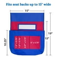 thumbnail image 2 of Carson Dellosa Chairback Buddy™ Blue and Red Pocket Chart Storage (1 piece), 2 of 5