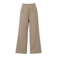 thumbnail image 4 of Bnwani Pants for Women, Daily Elastic Waist Fashion Trousers with Pockets straight-leg, 4 of 9