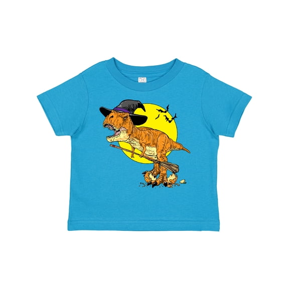 Inktastic Roaring Tyrannosaurus Rex Witch on Halloween Boys or Girls Toddler T-Shirt