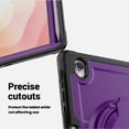 thumbnail image 4 of FJLBDE Case for Samsung Galaxy Tab S10 Lite 10.9-Inch 2025 with 360 Rotating Stand, Shoulder Strap, Heavy Duty Shockproof Cover, Purple, 4 of 7