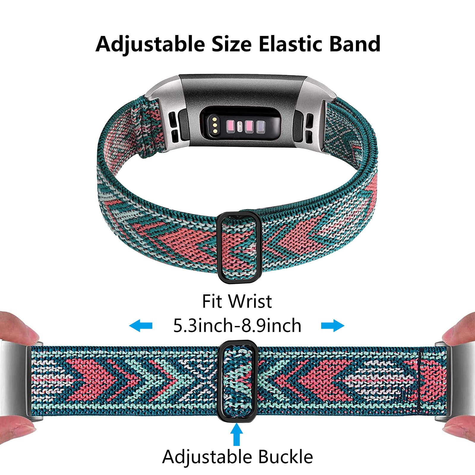 Insten Fabric Watch Band Compatible With Fitbit Charge 3, Charge 3 Se,  Charge 4, And Charge 4 Se, Fitness Tracker Replacement Bands, Dark Gray :  Target