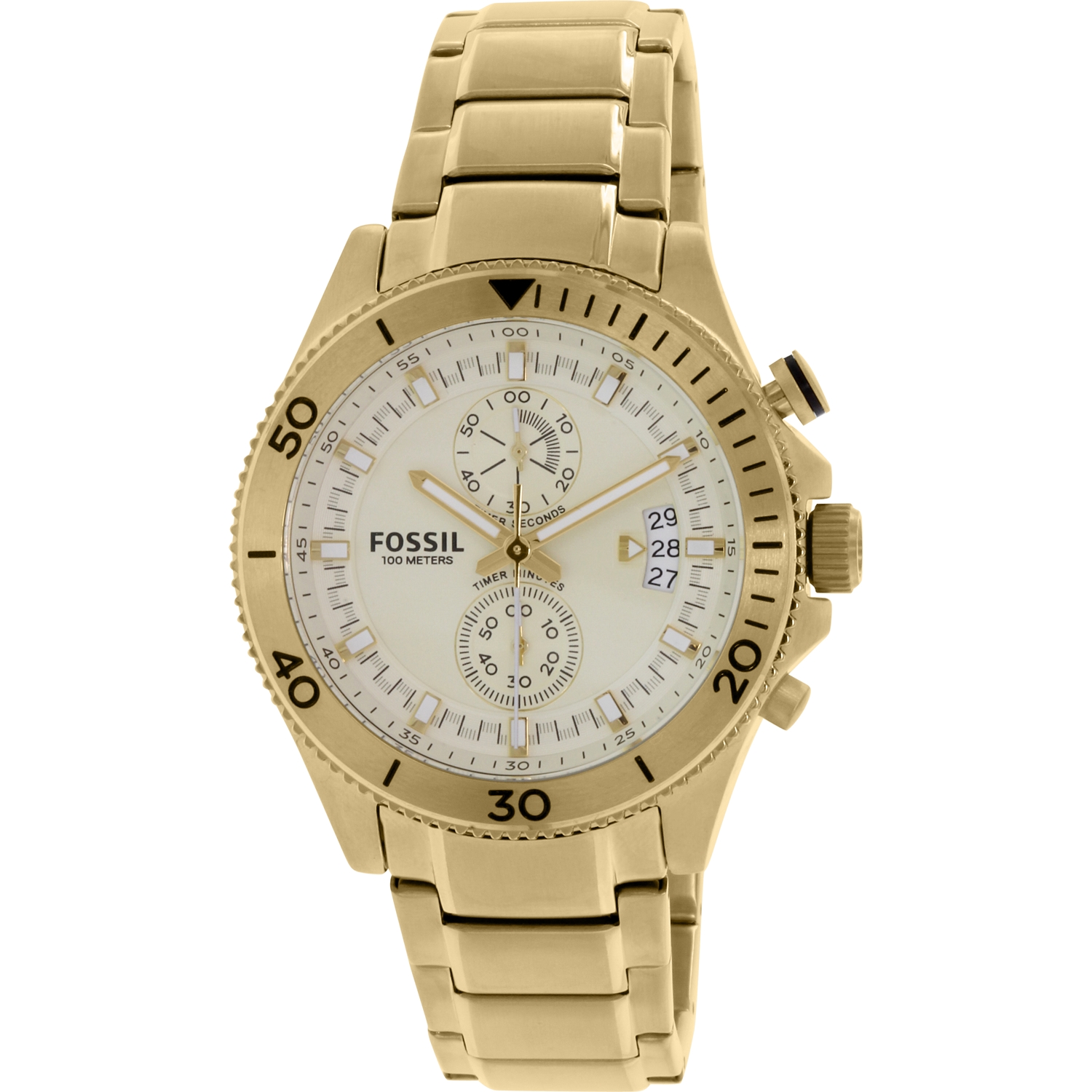 Gold Stainless-Steel Quartz Watch 