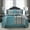 Blue, variant on Lanco 7 Piece Grey Comforter Set, Queen Size Jacquard Bedding Set, All Season Geometric Patchwork Bedding Set, Matching Pillows , Shams , Bed Skirt