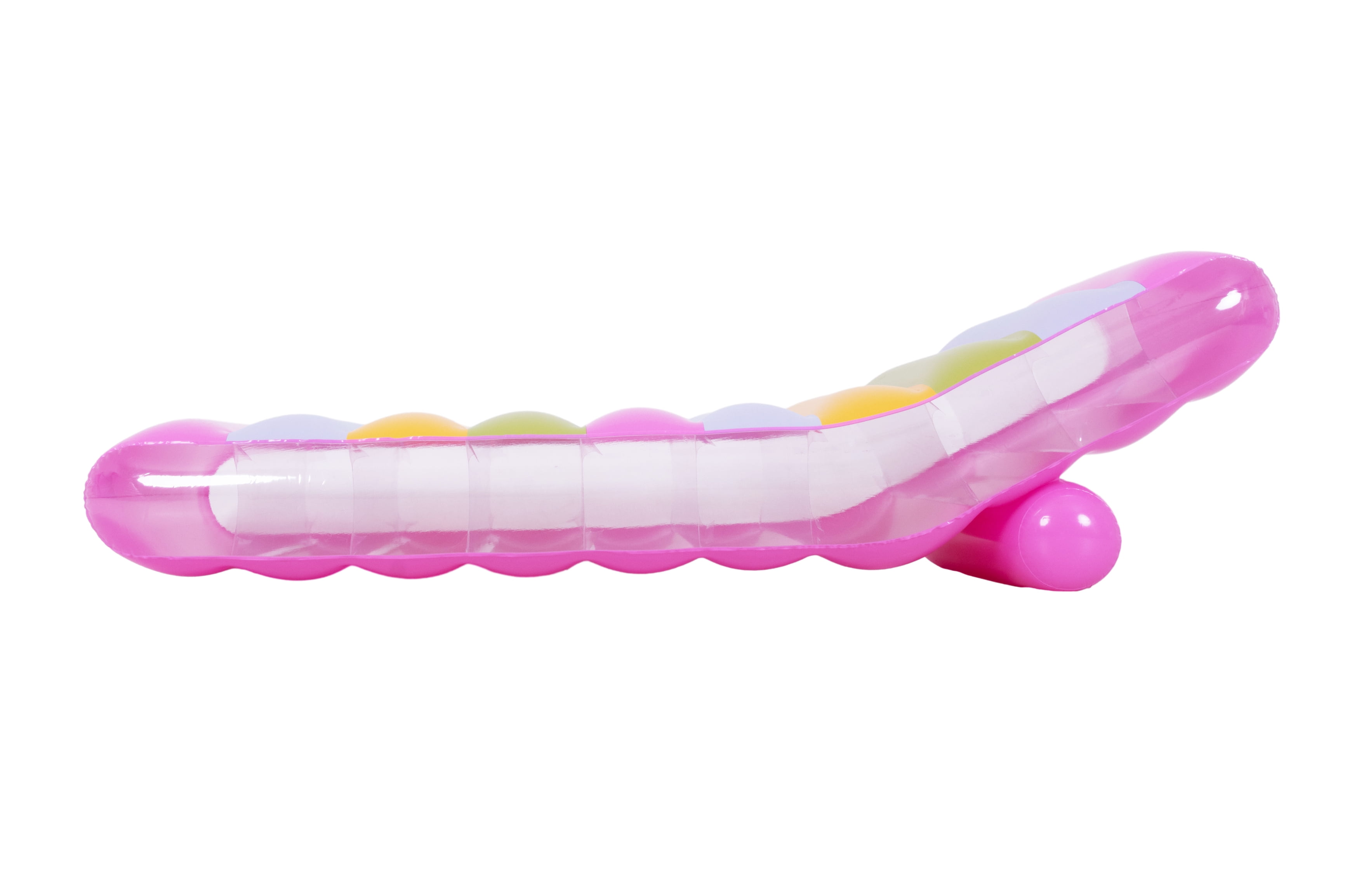 (2 pack) Packed Party Multi-Color Inflatable Striped Pool Lounger for Ages 14 Years +