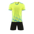 thumbnail image 2 of LWNYDPLSD Kids Soccer Jerseys Set Boys 2 Piece Football Outfits Teen Boys Training Team Athletic Workout Short Sleeve Shirts+Quick Dry Fitness Shorts Suit for Gym Sport Toddler Boys Clothes, 2 of 5