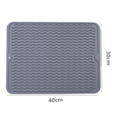 thumbnail image 2 of BLEEUS 40 X 30 Cm Silicone Dish Drying Mat Rectangle Drip Mat For Dishes Kitchen Daily Supplies (40X30), 2 of 10