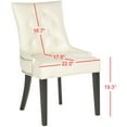 thumbnail image 6 of SAFAVIEH Harlow Glam Tufted Ring Chair with Silver Nailheads, Set of 2, Flat Cream, 6 of 7