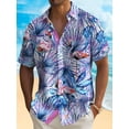 thumbnail image 4 of Camisas hawaianas para hombre con estampado 3D, estilo hawaiano, moda, botones, manga corta, solapa, ropa de calle, blusas hawaianas para hombre, verano, 4 of 4