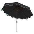 thumbnail image 7 of Safavieh Outdoor Collection 7" Black/White Transitional Round Market Patio Umbrella, 7 of 7