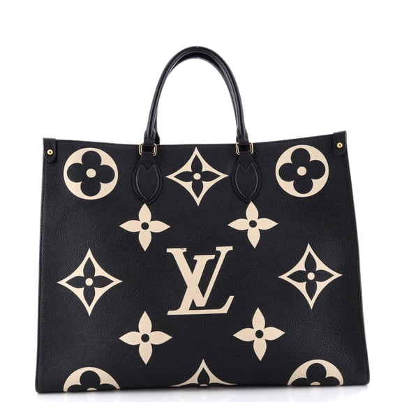 Pre-Owned OnTheGo Tote Bicolor Monogram Empreinte Giant GM By Rebag