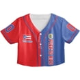 thumbnail image 2 of Lotusprinthandmade Personalized Name Puerto Rico Crop Top Baseball Jersey for Women XS-XL Multicolor, 2 of 5