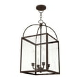 thumbnail image 7 of 4042-01 Livex Lighting Milford - 4 Light Chain Lantern in Farmhouse Style - 12.75 Inches wide by 25 Inches high-Antique Brass Finish    -Traditional, 7 of 7
