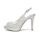 thumbnail image 5 of Zapatos de Tacón Abierto con Punta Descubierta y Rhinestones Plateados para Mujer DREAM PAIRS Talla 5, 5 of 6