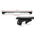 thumbnail image 3 of BRIGHTLINES 53" All Black Universal Crossbars Roof Racks Compatible with Raised Roof Side Rails for Kayak Luggage Ski Bike Carrier, a Set of 2, 3 of 10