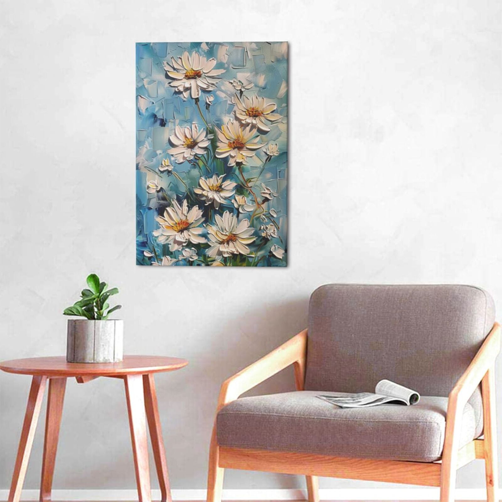 16x24 inch Vintage Chrysanthemums Canvas Hanging Picture Poster,Cafes,Bar,Office Wall Decor Art Paintings,Classic Chrysanthemums Modern Style Decor Poster Prints,For Chrysanthemums Lover Gift