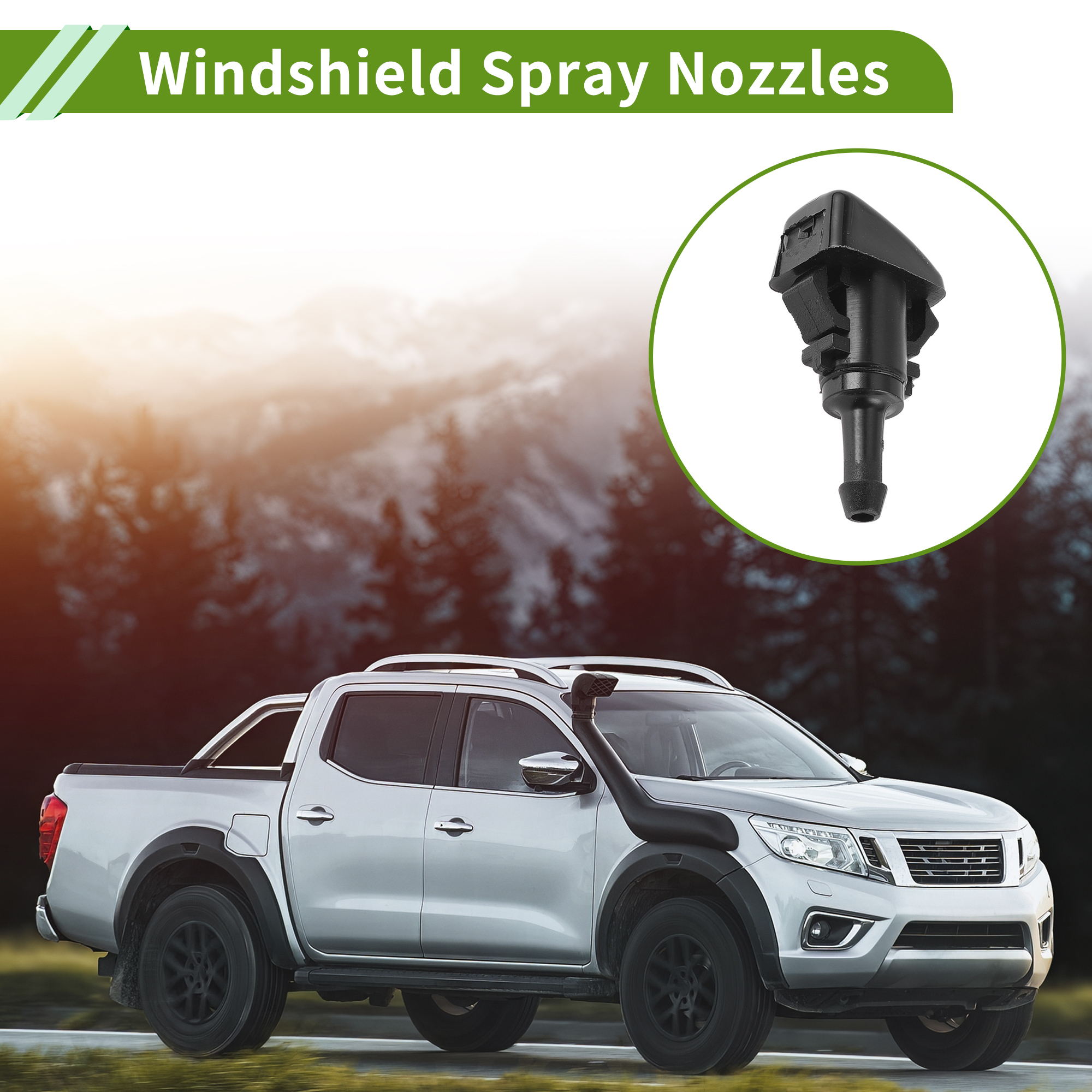 Unique Bargains Windshield Washer Nozzle for Mitsubishi Eclipse 2006-2012 1 Set