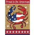 thumbnail image 2 of Jozie B 902 Burlap Proud to Be American Flag, Large, 2 of 3