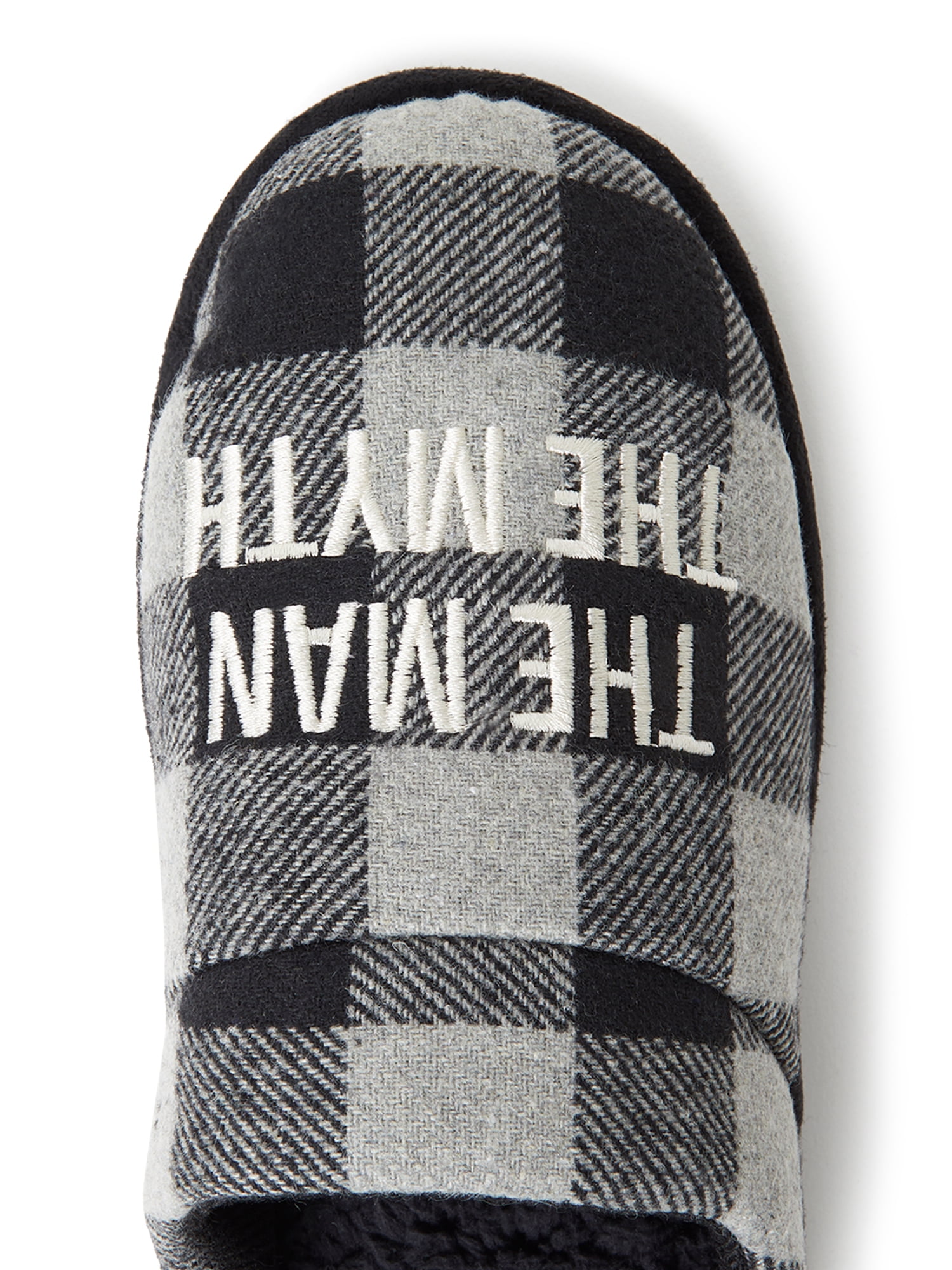 DF by Dearfoams Men's The Man the Myth Scuff Slippers