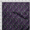 thumbnail image 4 of oneOone Cotton Silk Dark Purple Fabric Cactus Dress Material Fabric Print Fabric By The Yard 42 Inch Wide, 4 of 5