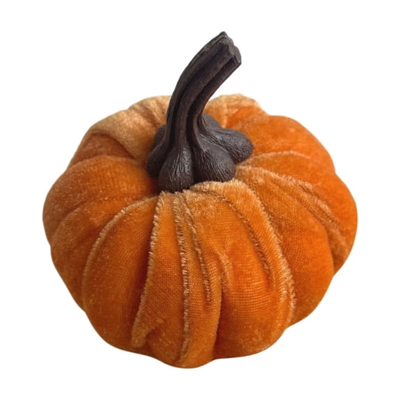Halloween Plush Pumpkin, Soft Faux Stuffed Pumpkin Ornament, Halloween Gifts, Halloween Table Decorations, 3.94 Inch