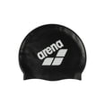 thumbnail image 1 of Gorro de Natación Unisex ARENA de Silicona Suave y Elástico Negro Blanco, 1 of 7