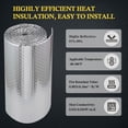 thumbnail image 4 of HWZWT Inch Aluminum Foil Bubble Insulation Foam Window Insulation Kit Radiant Barrier ft Summer Insulation Windows 23, 4 of 5