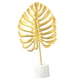 thumbnail image 6 of SOPOTUTU Iron Ornament Monstera Golden Decor for Home and Office 3Pcs, 6 of 8