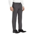thumbnail image 2 of Kenneth Cole Mens Modern fit Dress Pants 33 / 30 Charcoal Grey Check Stretch, 2 of 3