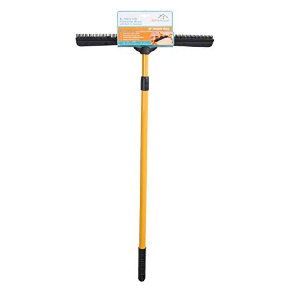 FURemover XL Heavy Duty Broom, MultiSurface Squeegee Rubber Broom