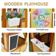 thumbnail image 6 of COCLUB Outdoor Wooden Playhouse for Kids Ages 4-8 – Durable Playhouse with Outdoor Kitchen, Snack-Bar & Gardening Kit (39"x33.7"x51") | Casa para Niños de Jardín, 6 of 8