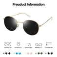 thumbnail image 2 of Gafas de sol Joopin Circle Metal Polarized UV400 Gold Black, 2 of 6