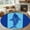 Aqua Navy Blue, variant on Teal Navy Blue Sea Turtle 3ft Round Rug, Summer Beach Coastal Modern Art Non-Skid Rubber Backing Large Area Rugs - Living Room Bedroom Home Office, Indoor Floor Mat Carpets Washable Rug