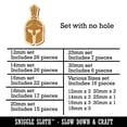 thumbnail image 2 of Ancient Greek Roman Spartan Helmet Front Wood Mini Charms Shapes DIY Craft Jewelry - No Hole - 20mm (15pcs), 2 of 7