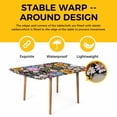 thumbnail image 4 of Sunflower Table Cloths for 5 Foot Rectangle Tables, Colorful Flowers Summer Botanical Patio Waterproof Elastic Fitted Tablecloths, Washable Rectangular Table Cover for Camping, 4 of 8