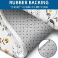 thumbnail image 4 of Pioneer Flower Floral Print Pattern Bathroom Rugs Sets 3 Piece,Toilet Cover Set,Absorbent Non Slip Bathroom Mats Sets with U-Shaped Contour Rug Toilet Rug Set, 4 of 5