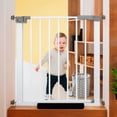 thumbnail image 4 of SAYCHEESE Puerta de Seguridad para Bebés y Perros Reja Ajustable 73 cm Altura 85 cm, 4 of 9
