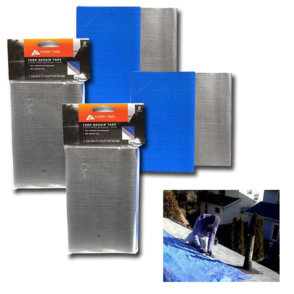 Camping Awning Tarps Tent Repair Sail Kites Waterproof Adhesive Patches Tape