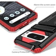 thumbnail image 3 of KOMI for Google Pixel 8 Pro Case with Card Holder, Built-in Stand Full-Body Drop Tested Protective Wallet Case for Google Pixel 8Pro (Red), 3 of 5