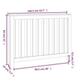 thumbnail image 2 of vidaXL Radiator Cover 108.5x19x84 cm Solid Wood Pine, 2 of 3