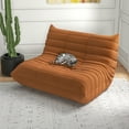 thumbnail image 7 of Kinbor 2-Seat Bean Bag Chair, Modern Lazy Sofa Floor Sofa Chair Bean Bag Chair, Big Fireside Bean Bag Lounger for Adults, Brown, 7 of 7