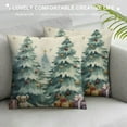 thumbnail image 3 of COMIO  Christmas Pillow Covers Christmas Decorations Winter Christmas Tree Reindeer Throw Pillow Covers Cushion Cases Farmhouse Pillowcases for Home Sofa Couch, 3 of 5