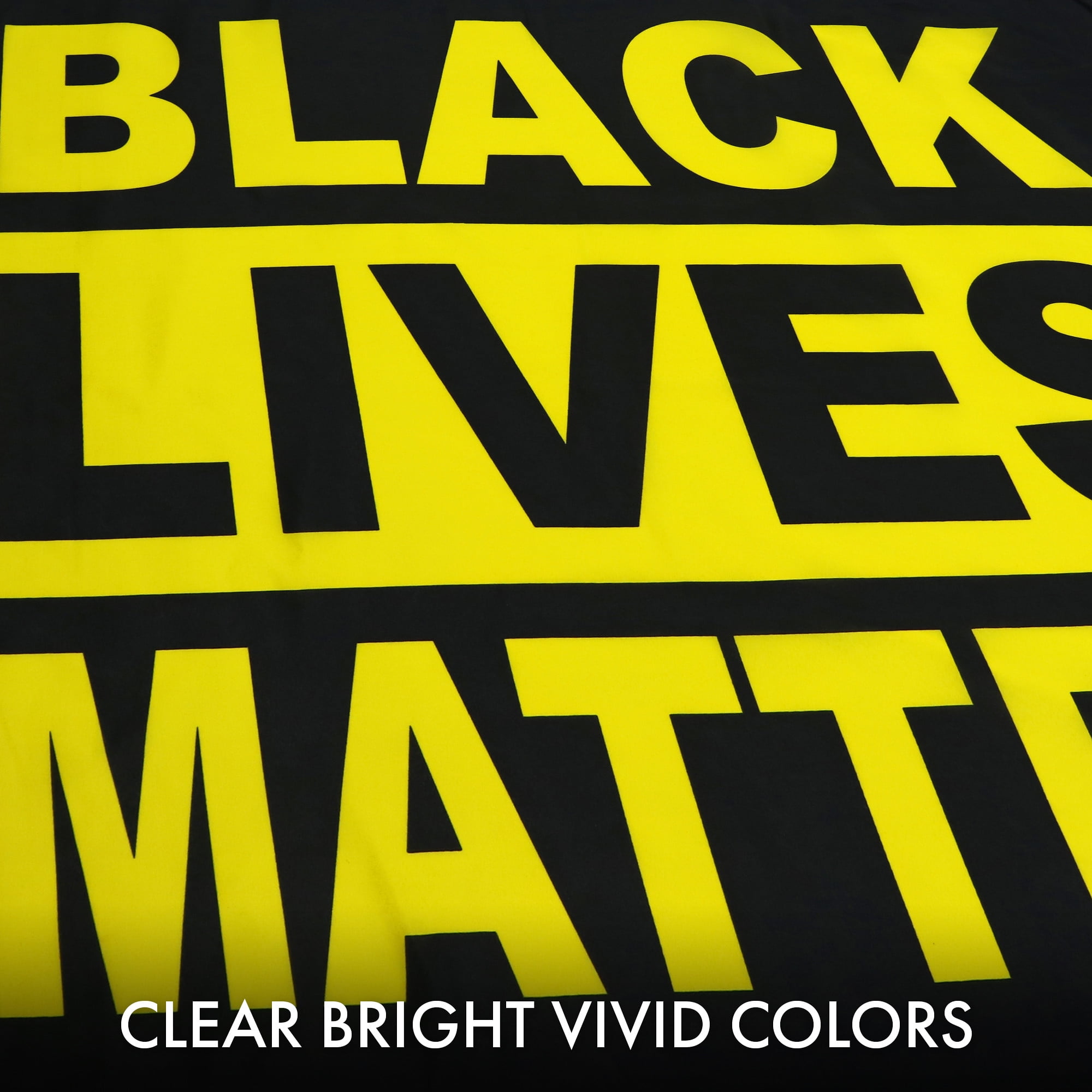 G128 Combo Pack: USA American Flag 3x5 Ft 150D Printed Stars & Black Lives Matter (Black/Yellow) 3x5 Ft 150D Printed