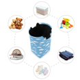 thumbnail image 7 of Yayeee Freestanding Laundry Hamper with Handle Collapsible Large Storage Basket for Clothes, Cartoon Cloud Pattern, 7 of 7