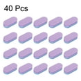 thumbnail image 3 of Uxcell 40pcs Nail Buffers 100/180 Grit Mini Nail Sanding Blocks Set Blue Purple, 3 of 7