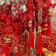 thumbnail image 3 of 8 Pieces Chinese Knot Decoration Golden Chinese Year of Red Hanging Chinese Feng Shui Decor, 3 of 5